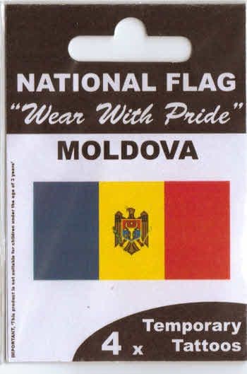 Moldova Country Flag Tattoos.