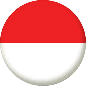 Monaco Country Flag 58mm Button Badge