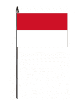 Monaco Country Hand Flag - Small.