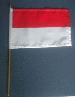Monaco Country Hand Flag - Medium (stitched).