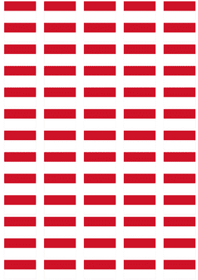 Monaco Flag Stickers - 65 per sheet