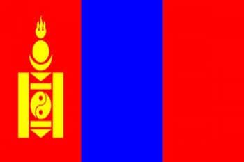 Mongolia Large Country Flag - 3' x 2'.