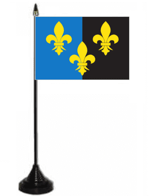 Monmouthshire Desk / Table Flag with plastic stand and base.