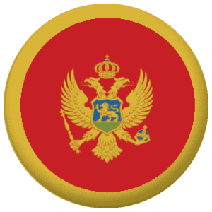 Montenegro Country Flag 58mm Mirror