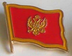 Montenegro Country Flag Enamel Pin Badge