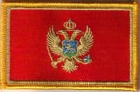 Montenegro Embroidered Flag Patch, style 08