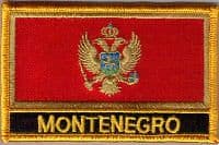 Montenegro Embroidered Flag Patch, style 09