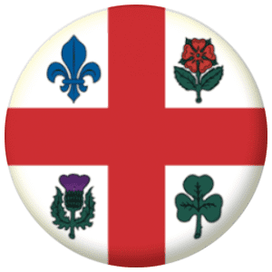 Montreal Flag 25mm Flat Back