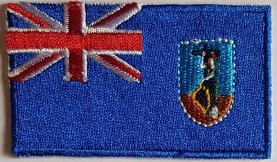 Montserrat Embroidered Flag Patch, style 04