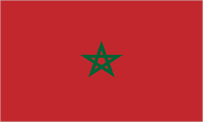 Morocco Boat / Courtesy Flag.