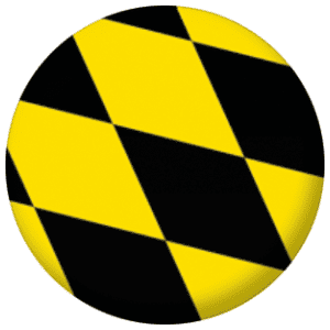 Munich Flag 58mm Button Badge