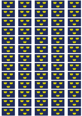 Munster Flag Stickers - 65 per sheet