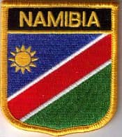 Namibia Embroidered Flag Patch, style 07.