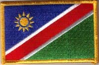 Namibia Embroidered Flag Patch, style 08.