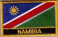 Namibia Embroidered Flag Patch, style 09.