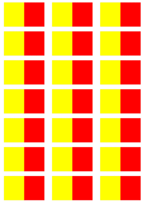 Naples City Flag Stickers - 21 per sheet