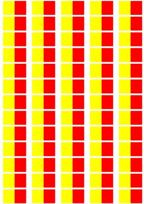 Naples City Flag Stickers - 65 per sheet