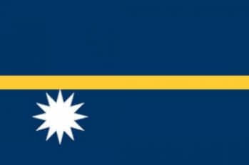 Nauru Large Country Flag - 5' x 3'.