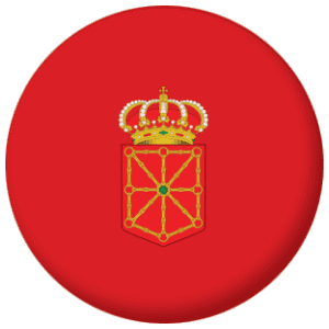 Navarre Flag 25mm Pin Button Badge.
