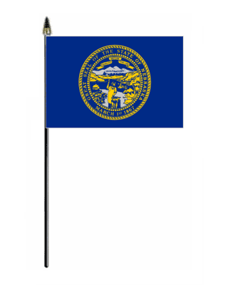 Nebraska Hand Flag - Small.