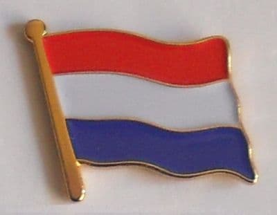Netherlands Country Flag Enamel Pin Badge