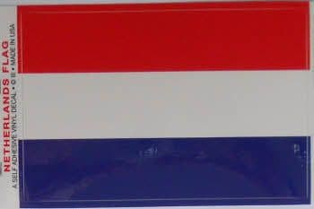 Netherlands Country Flag Rectangular Decal.