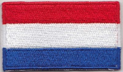Netherlands Embroidered Flag Patch, style 04.