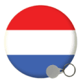 Netherlands Keyrings - 25mm