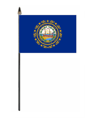 New Hampshire Hand Flag - Small.