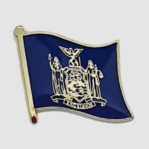 thumbnail image 2 of New York State Lapel Pin - NY State Flag Design - USA Made 2 of 4