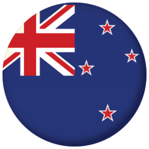 New Zealand Country Flag 58mm Keyring