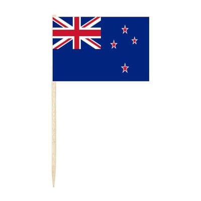 New Zealand Country Flag Cocktail Sticks (pack of 10)