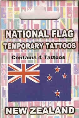 New Zealand Country Flag Tattoos.