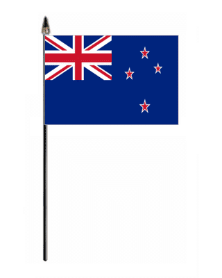 New Zealand Country Hand Flag - Small.