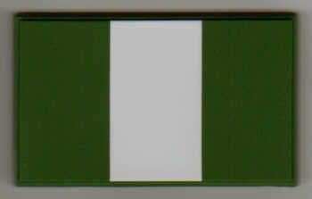 Nigeria Country Flag Soft PVC Fridge Magnet.