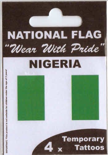Nigeria Country Flag Tattoos.
