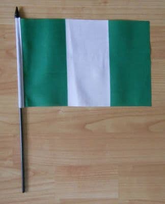 Nigeria Country Hand Flag - Medium.