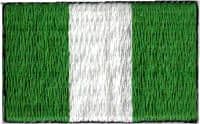 Nigeria Embroidered Flag Patch, style small (discontinued).