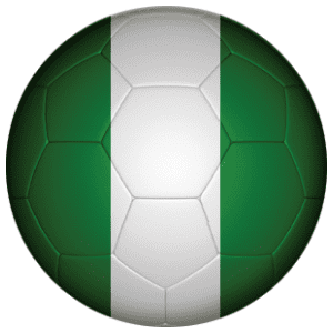 Nigeria Football Flag 58mm Fridge Magnet