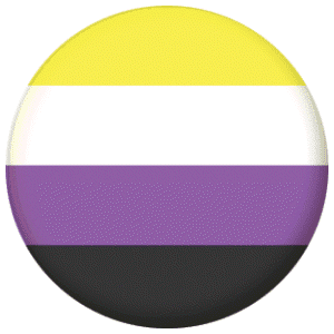 Non Binary Flag 25mm Button Badge