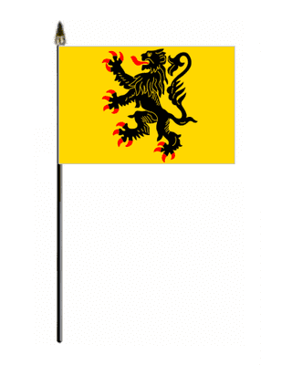 Nord-Pas-de-Calais Hand Flag - Small.