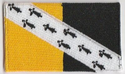 Norfolk Embroidered Flag Patch, style 04