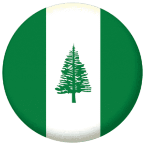 Norfolk Island Flag 58mm Button Badge