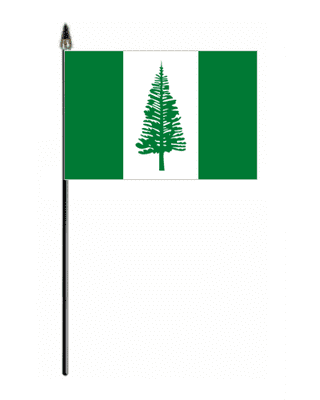 Norfolk Island Hand Flag - Small.