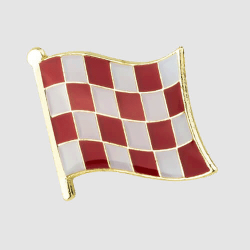 North Brabant Netherlands Province Flag Enamel Pin Badge – small