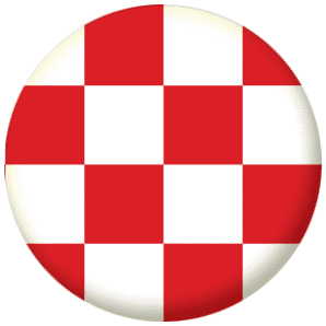 North Brabant Region Flag 58mm Button Badge