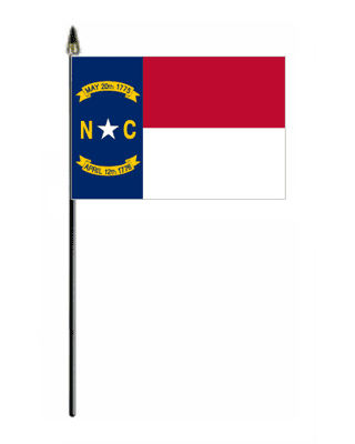 North Carolina Hand Flag - Small.