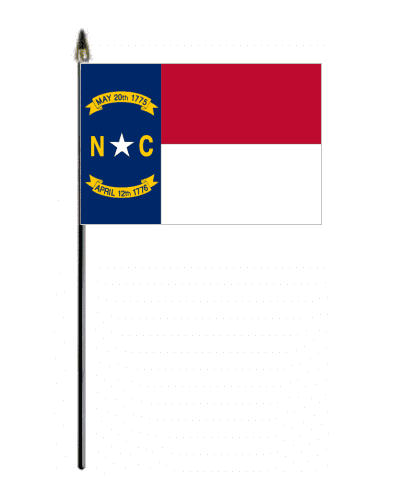 North Carolina Hand Flag - Small.