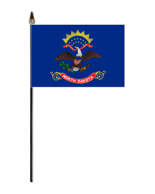 North Dakota Hand Flag - Small.