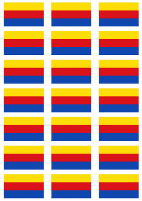 North Holland Flag Stickers - 21 per sheet